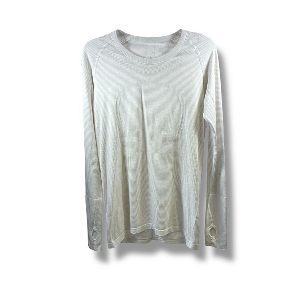 Lululemon Long Sleeve Swiftly Tech in White Size 12